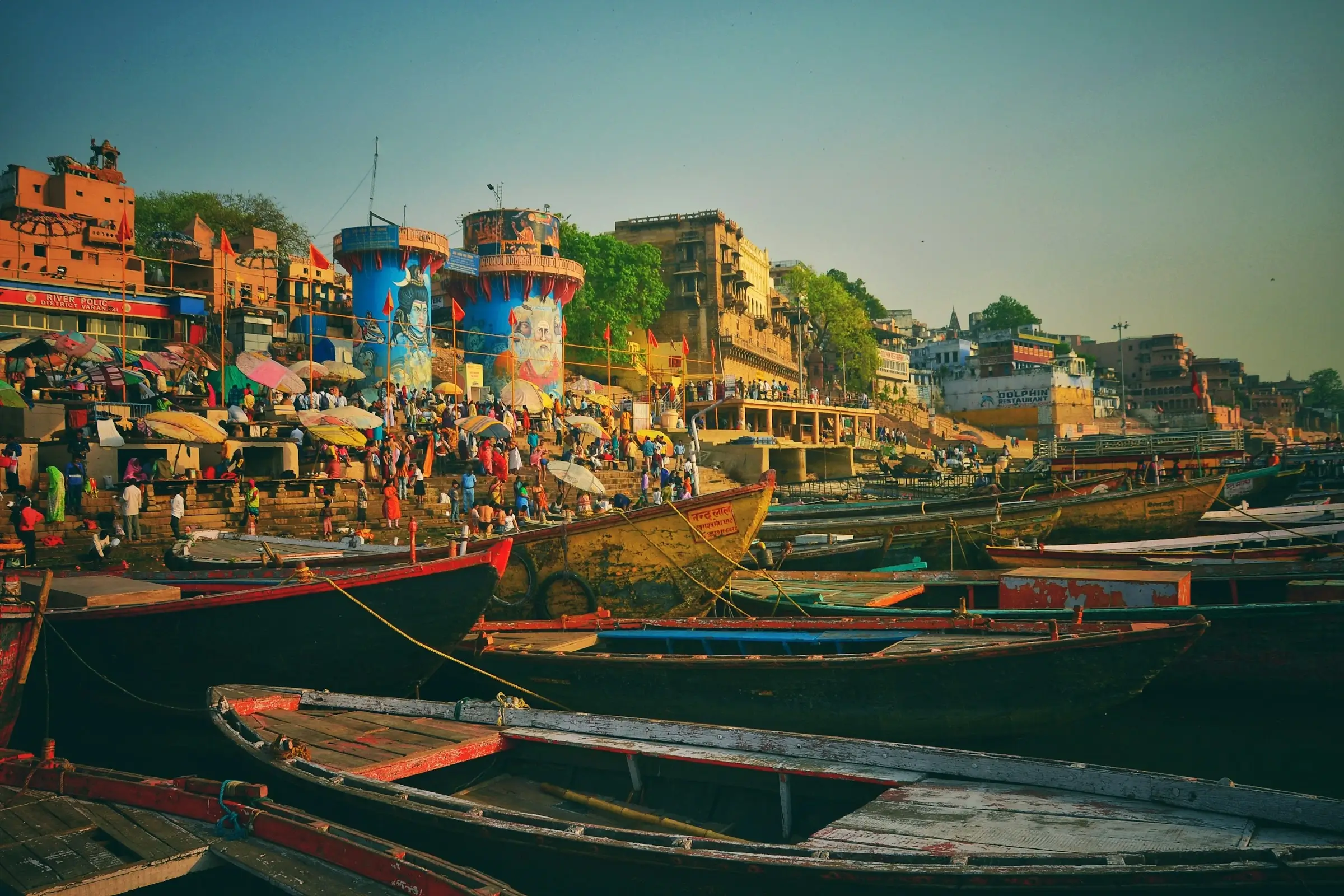 Assi Ghat Varanasi morning Subah-e-Banaras with Ganga Aarti