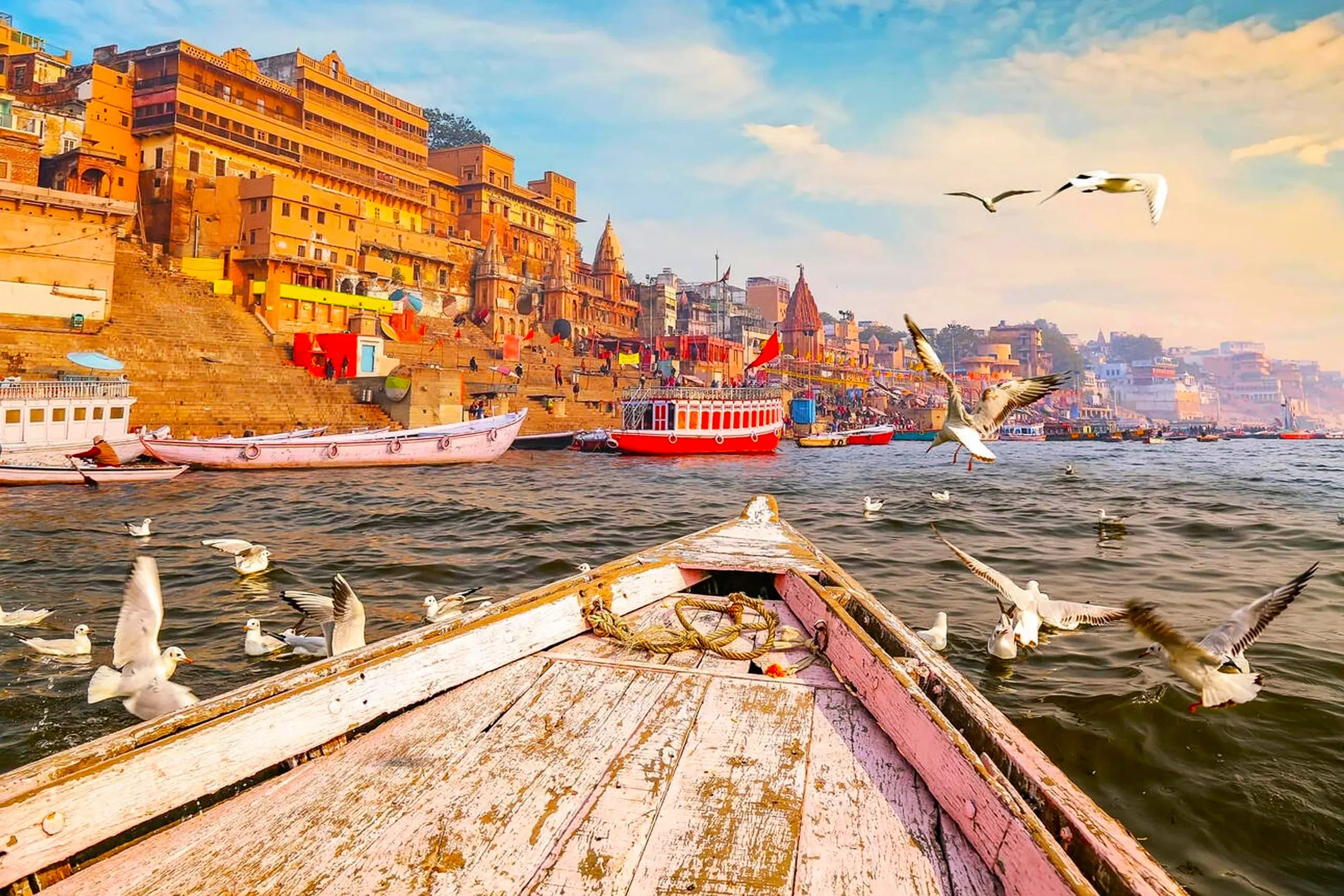 Ganga River Ghats in Varanasi for Pind Daan rituals